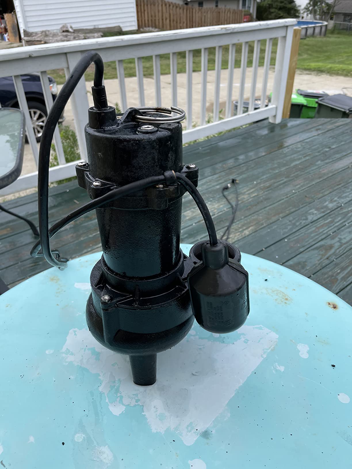 WAYNE RPP50-1/2 HP Cast Iron Sewage Pump with Piggy Back Tether Float Switch customer photo 1