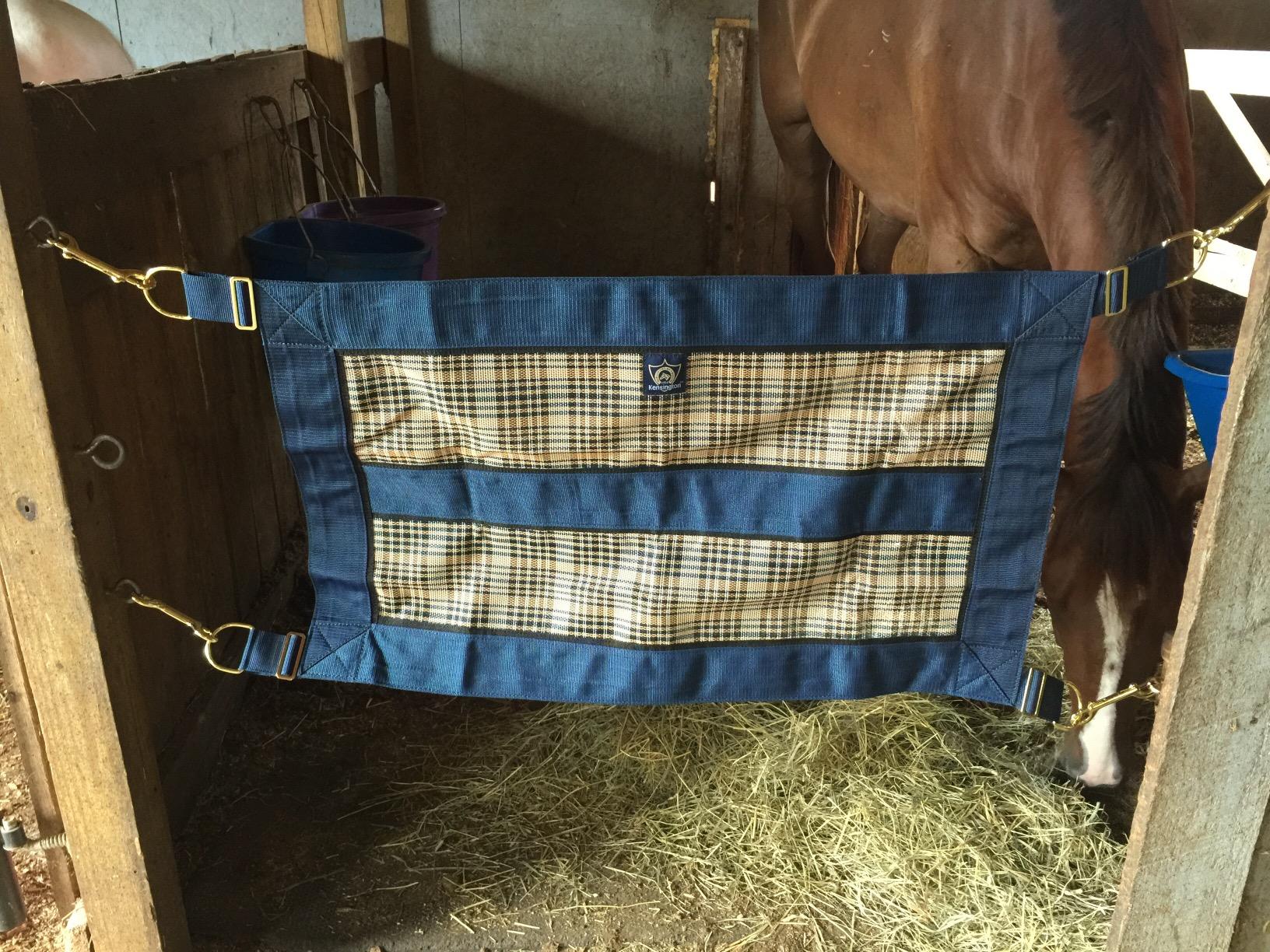Kensington Stall Guard for Pony Horse Draft - Designed to Keep Horse Securely in Stall in Style - Adjustable Straps and Hardware Included 121- Deluxe Black customer photo 3