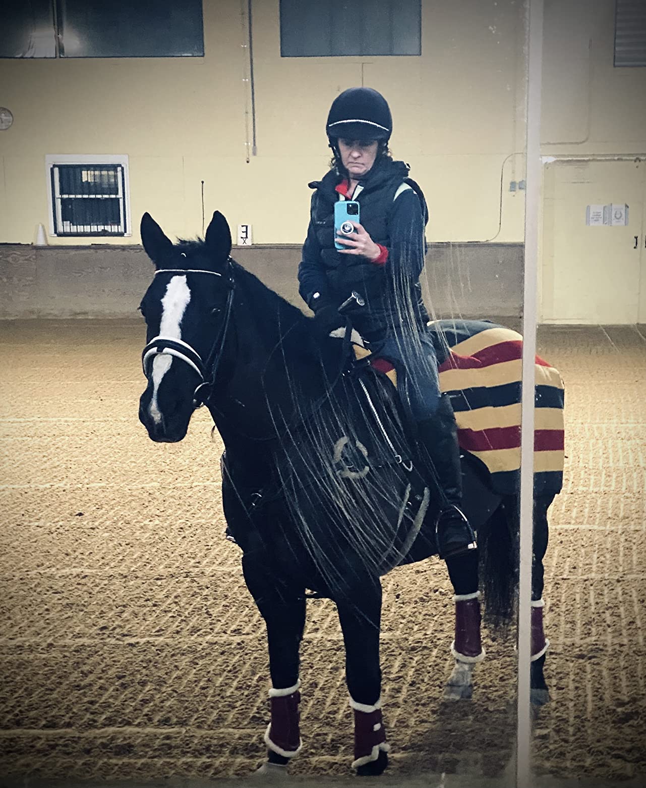 Horseware Rambo Newmrkt Competition Sheet L Navy customer photo 1