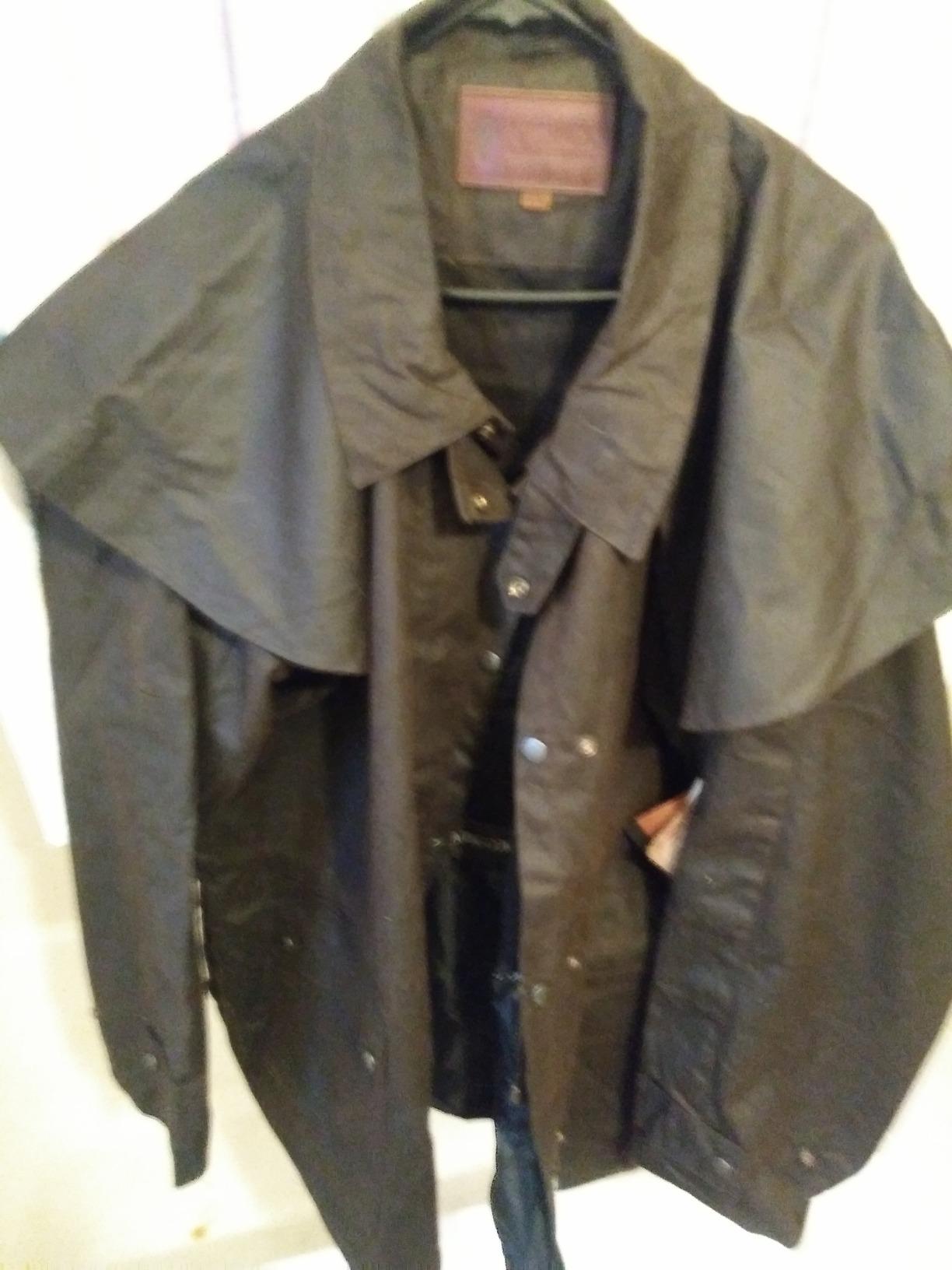 Unisex Bush Ranger Waterproof Breathable Long Sleeve Oilskin Cotton Western Duster Jacket customer photo 2