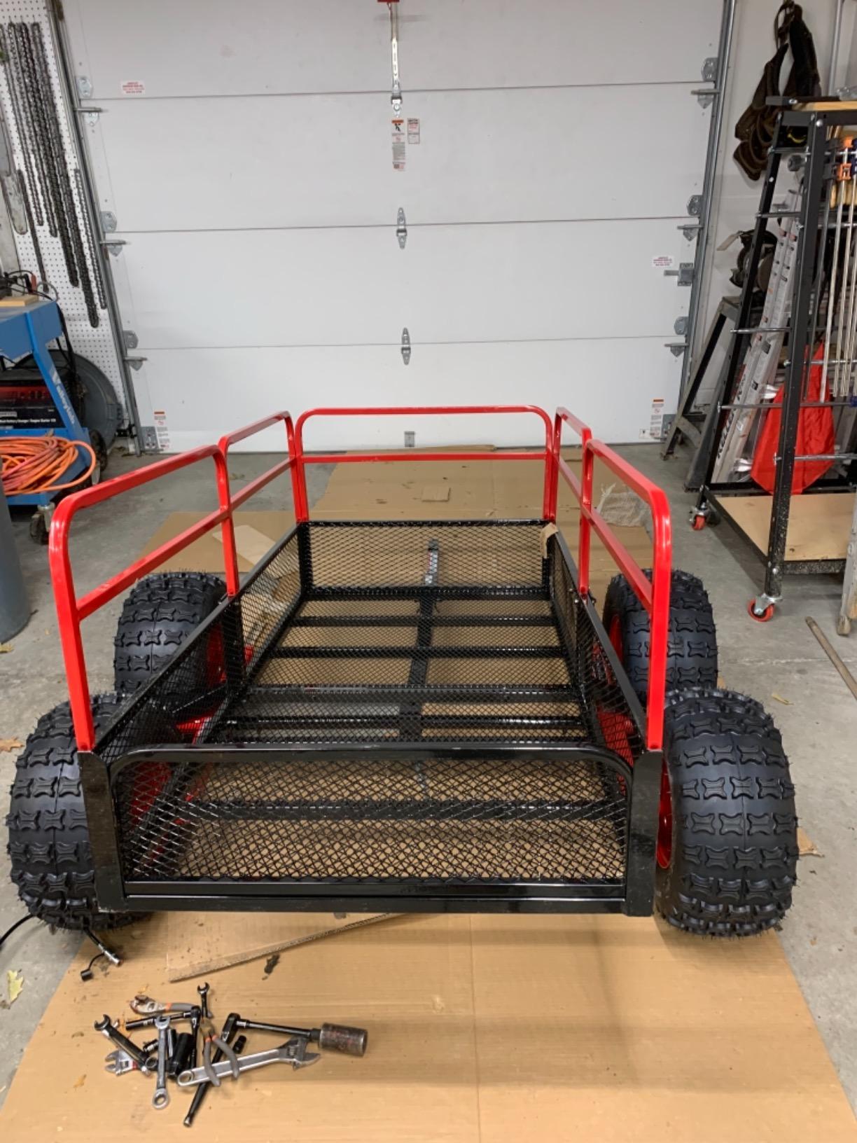 Yutrax Trail Warrior X4 Heavy Duty UTV/ATV Trailer - For Off-Road Use - 1,250 lb. Capacity, TX159 customer photo 2