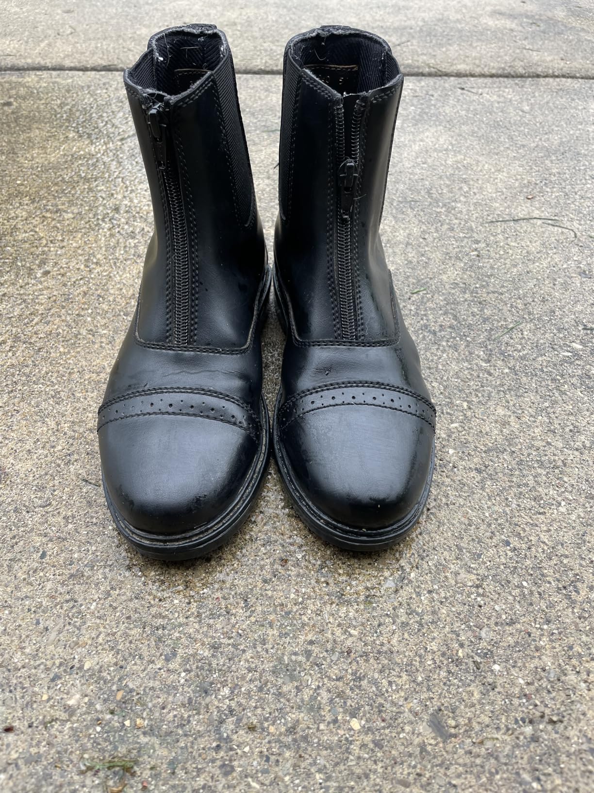 TuffRider Children's Starter Front Zip Paddock Boots | Durable, Easy to Clean Water-Resistant Horse Riding Boots for Kids customer photo 1