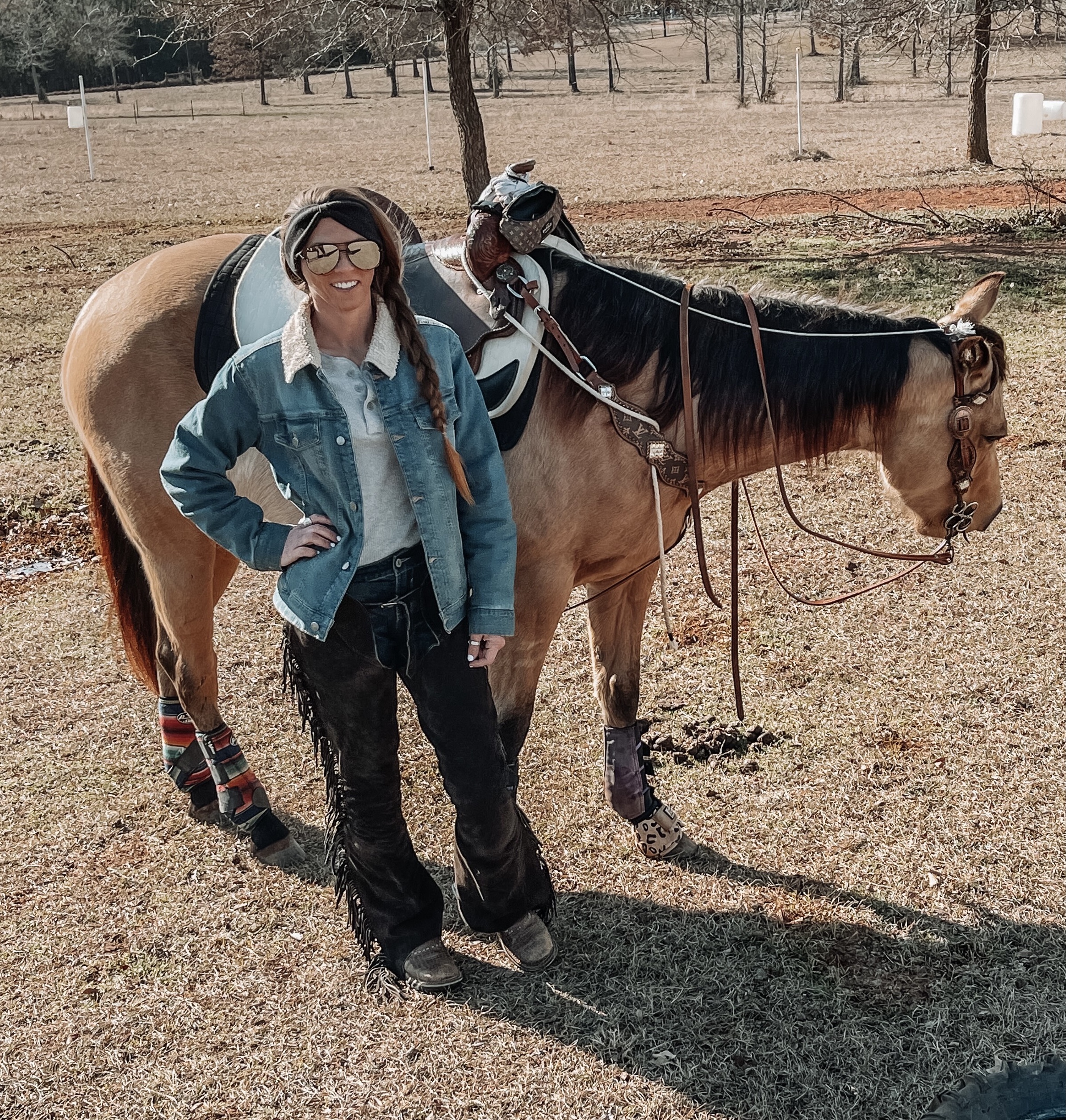Tough 1 Suede Equitation Chaps customer photo 1
