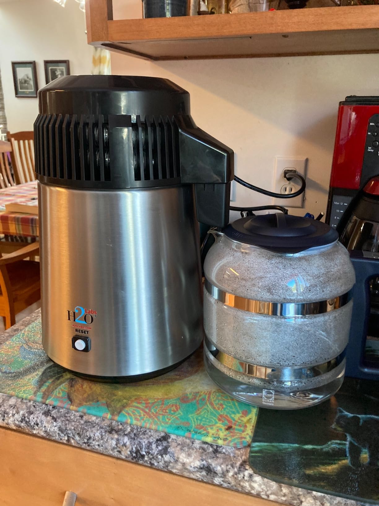 H2oLabs Best-in-Class Stainless Steel Home Water Distiller & Glass Carafe | With Exclusive Activated Carbon Mega Pods providing the Purest Water and Most Effective VOC Removal of any similar distiller. customer photo 2