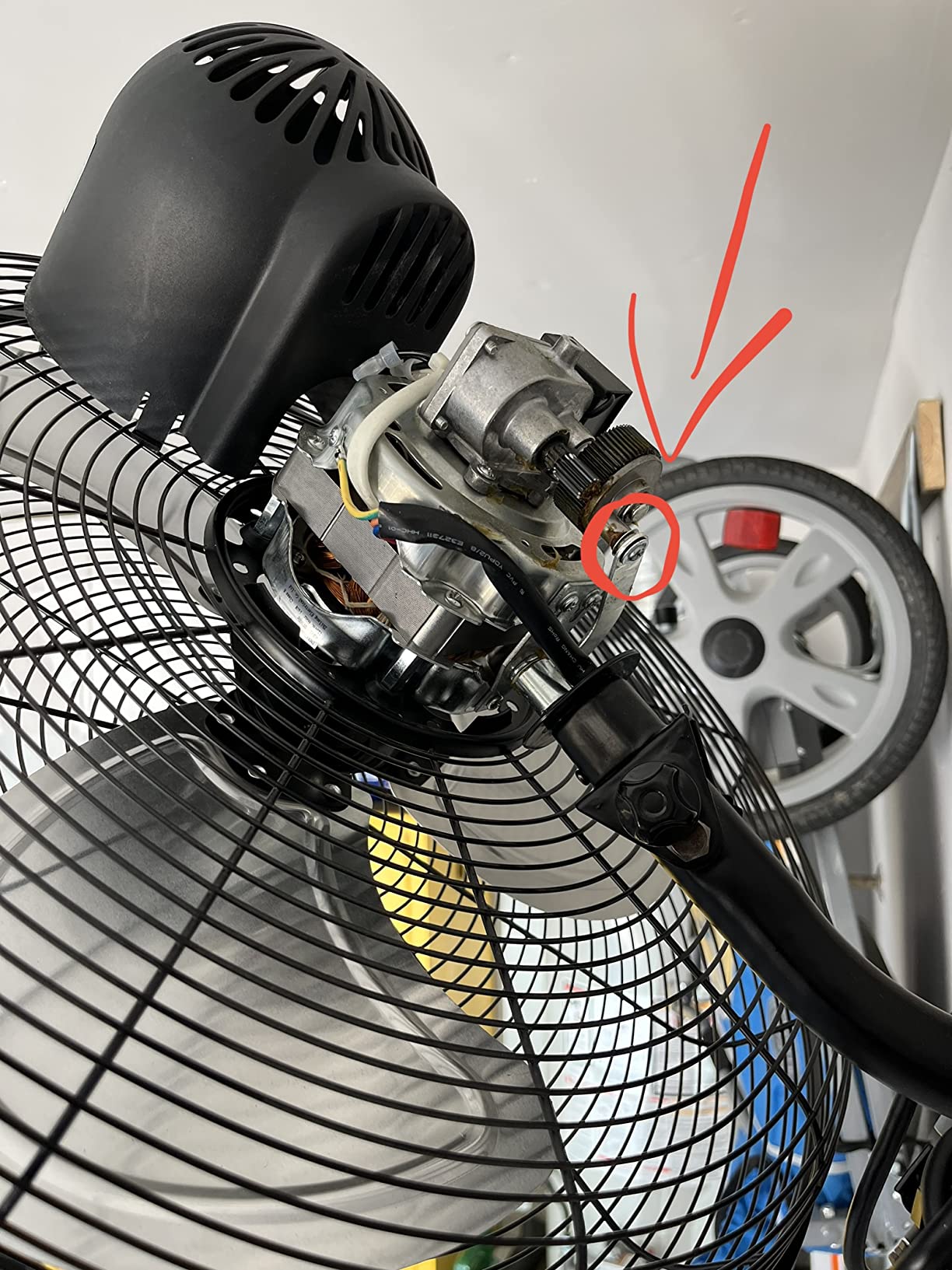 Hurricane Pro High Velocity Oscillating Wall Fan, 3 Speeds, Black, 20in | Metal - Wall Mount Corded Electric Air Cooling Unit w/ Powerful 4500 CFM Airflow for Home, Garage, Gym, Workshop & Greenhouse customer photo 2
