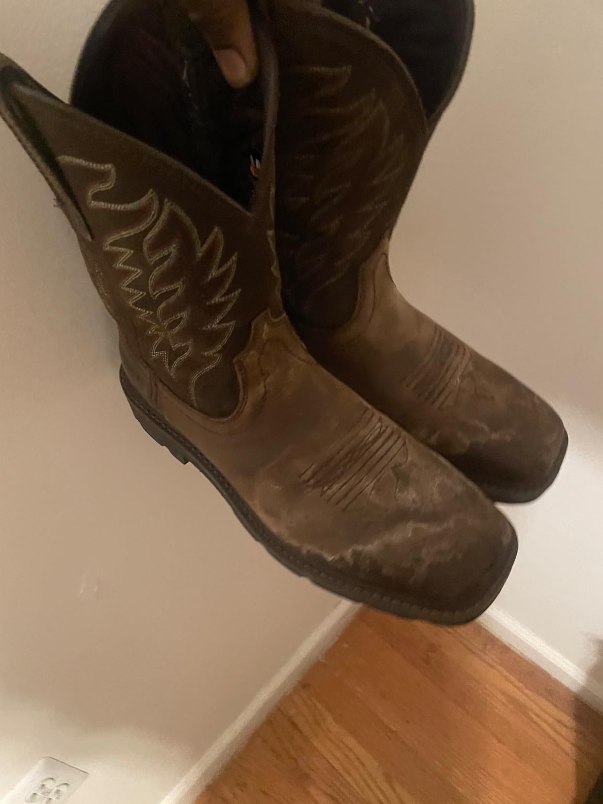 Men's Groundbreaker Wide Square Toe Work Boots customer photo 2