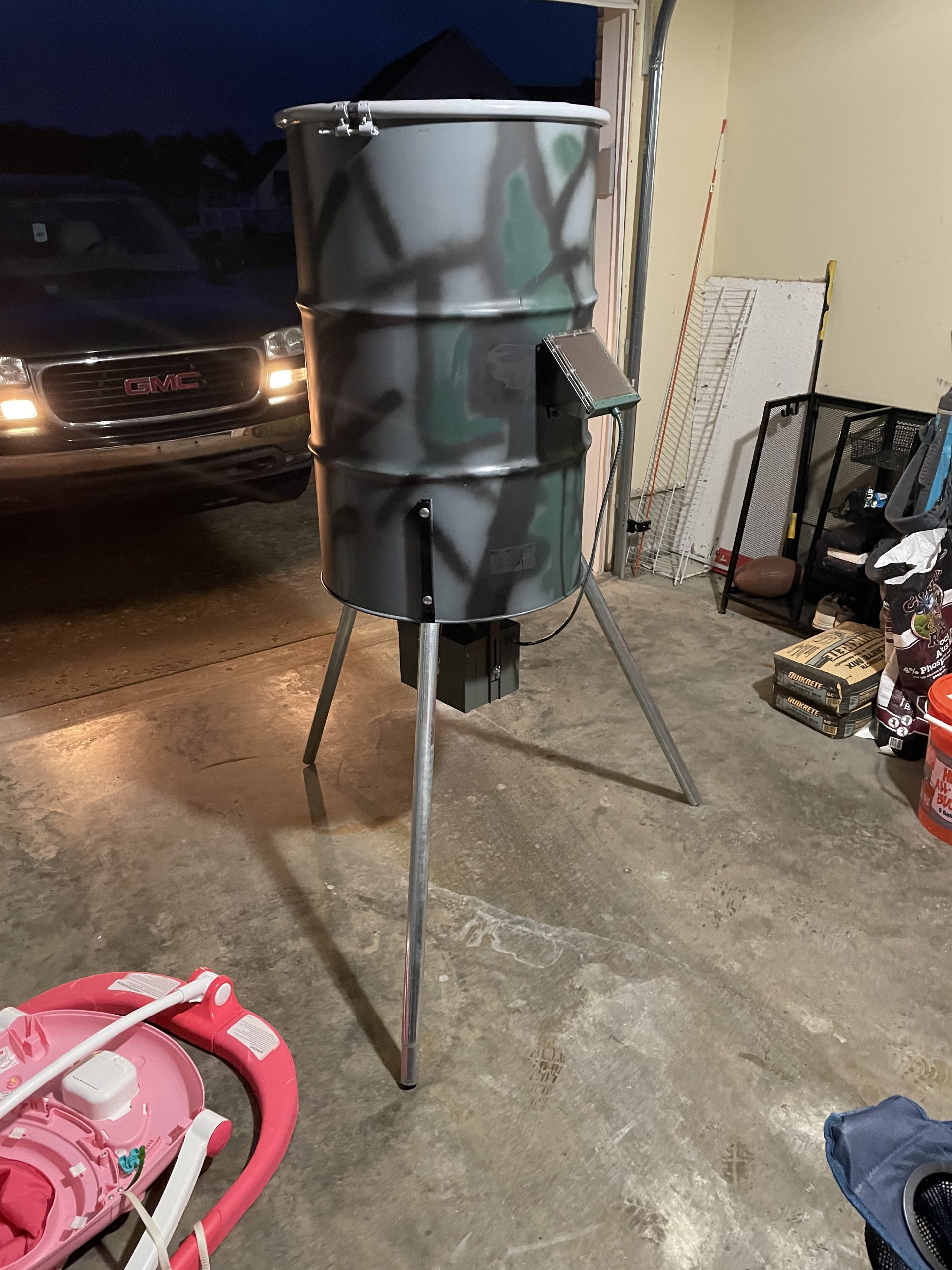 Highwild 12-Volt Deer Feeder Digital Power Control Unit | Weather-Resistant Metal Power Control Unit with Digital Timer, 12V Motor, Spinner Plate, Drop Funnel, and Mounting Hardware customer photo 2