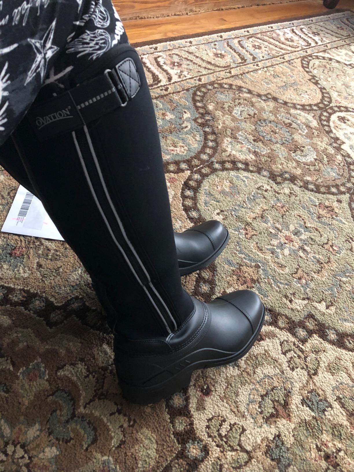 Ovation Women's Comfortable Durable Stylish Equestrian Horse Riding Faux Fur Tall Highlander Tall Winter Riding Boot customer photo 1