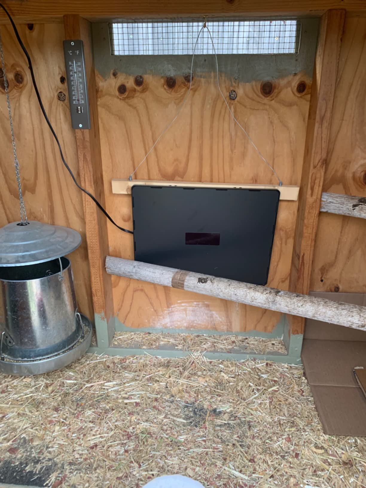 PETNF Chicken Coop Heater 140 Watts Radiant Heat Chicken Heater Energy Efficient Design Safer Than Brooder Lamps Heater for Chicken Coop, Heating Wire UL-Compliant Two Ways to Use, 11.81''x15.74'' customer photo 1