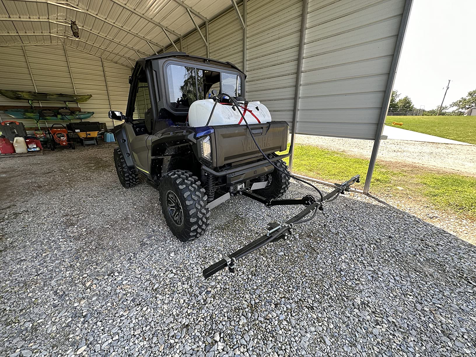 WORKHORSE SPRAYERS 5 Nozzle Boom Sprayer Kit for UTV Hitch Mount with 100 inch Coverage, Quick Attach System, 2 Inch Receiver, Universal Components, Heavy Duty Construction BK005HM customer photo 1