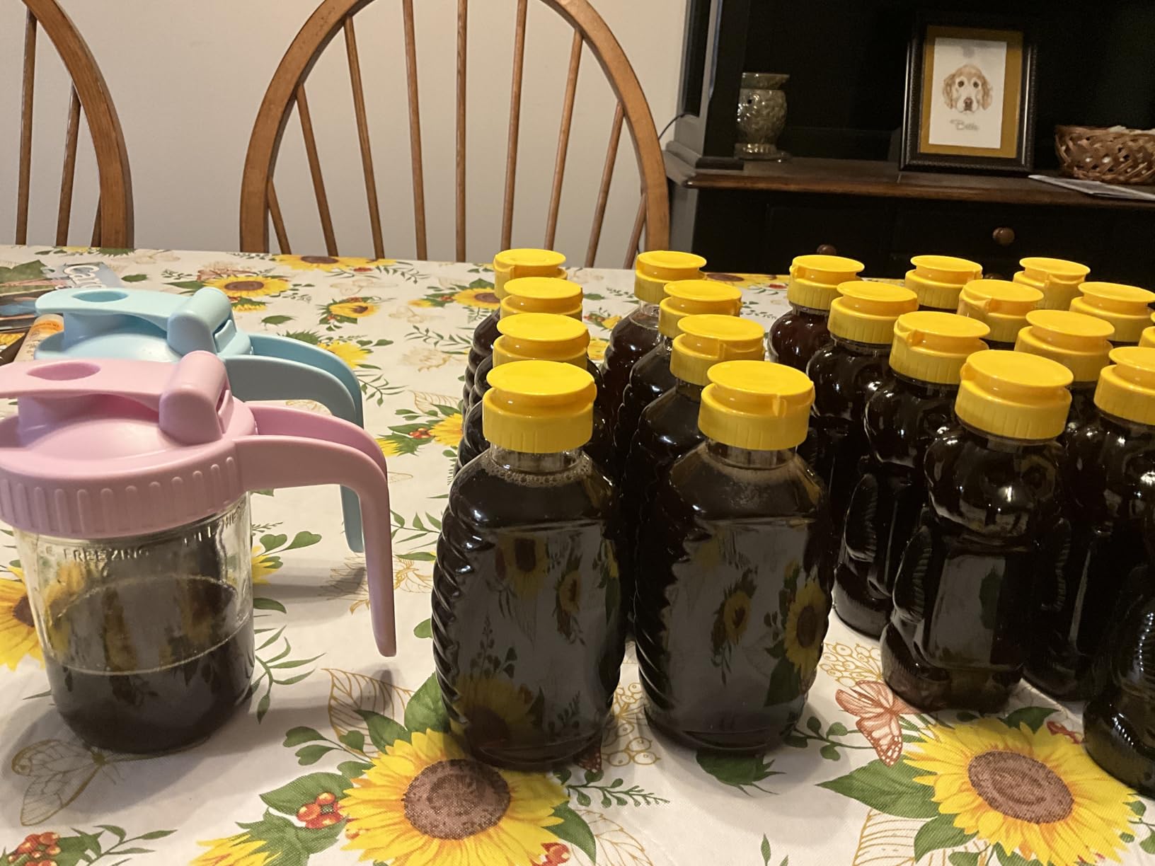 Qinsihwn 8 Pack 16oz Clear Plastic Honey Bottles, Refillable Food Grade Honey Container, Squeeze Honey Bottle With Leak Proof Flip-Top Caps customer photo 1