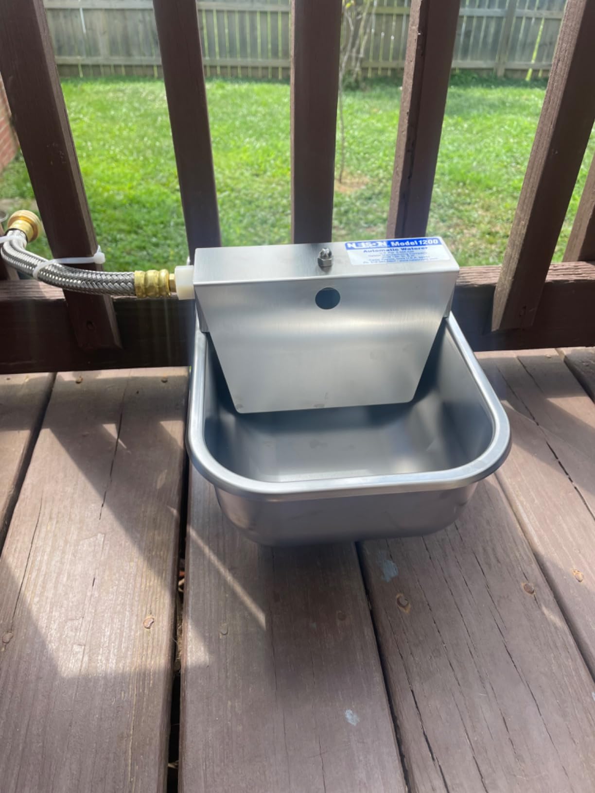 Nelson Rust Proof Stainless Steel Outdoor Automatic Dog Waterer Bowl | Rust-Proof, Auto Float Valve, Quick Hose Hookup, Easy Clean, For Dogs, Livestock & Farm Animals, Fresh Water customer photo 2