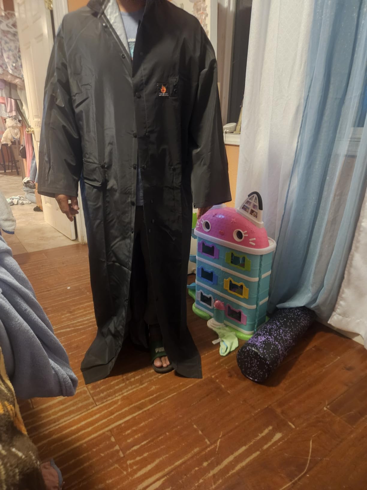 Ironwear 9221FR Flame Retardant Rain Jacket Riding Coat with Detachable Hood and Vented Back customer photo 1