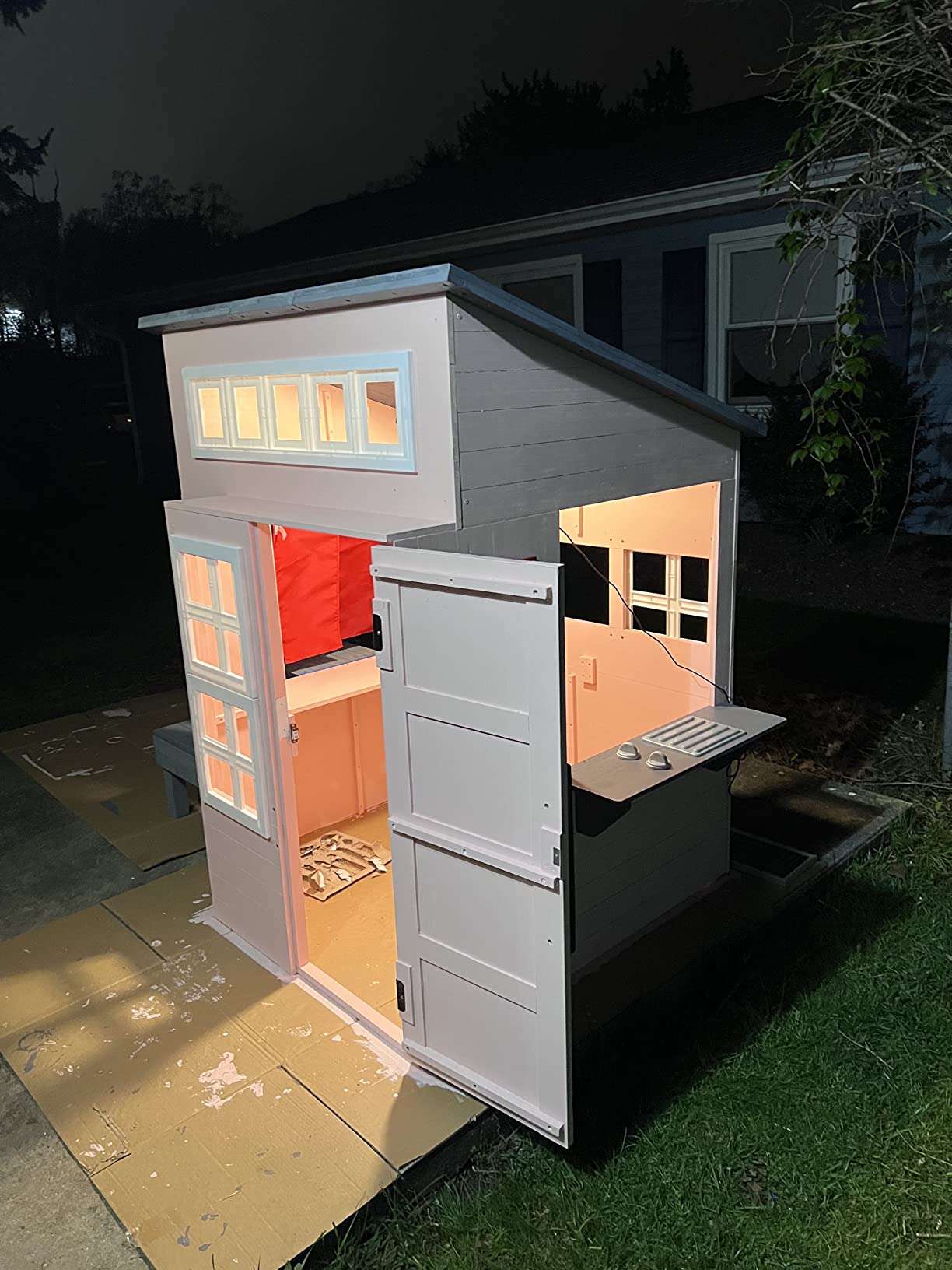 Solar Ceiling Light Indoor/Outdoor, Durable Day/Night for Shed Barn | Brighter, Dimmable Time Setting, 3000K/6000K with ON/Off Switch & Remote, IP65 Warm White for Patio Shop Porch Chicken Coop customer photo 1