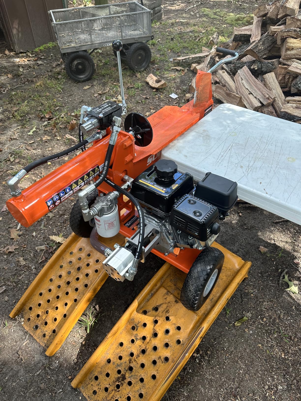SuperHandy Hydraulic Log Splitter, 20 Ton, Firewood Wood Splitter customer photo 2