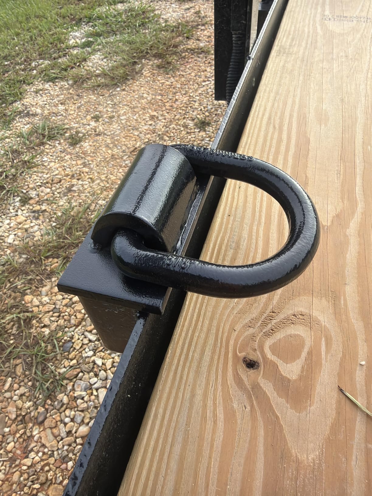 Stake Pocket D Rings 4Pcs 18000lbs Heavy Duty Removable D-Ring Stake Pocket Tie Down for Utility Trailers and Flatbeds customer photo 1