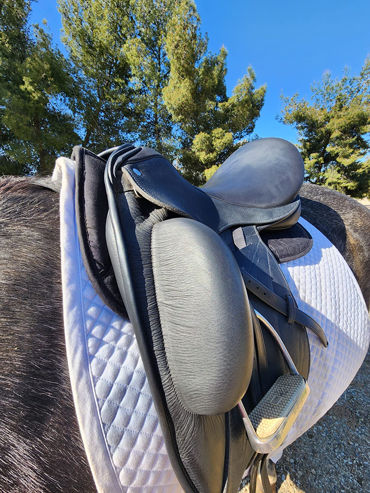 Southwestern Equine OrthoRide English Half Pad English Saddle Pad Quilted Correction Pad Adjustable 12 Memory Foam Inserts customer photo 1