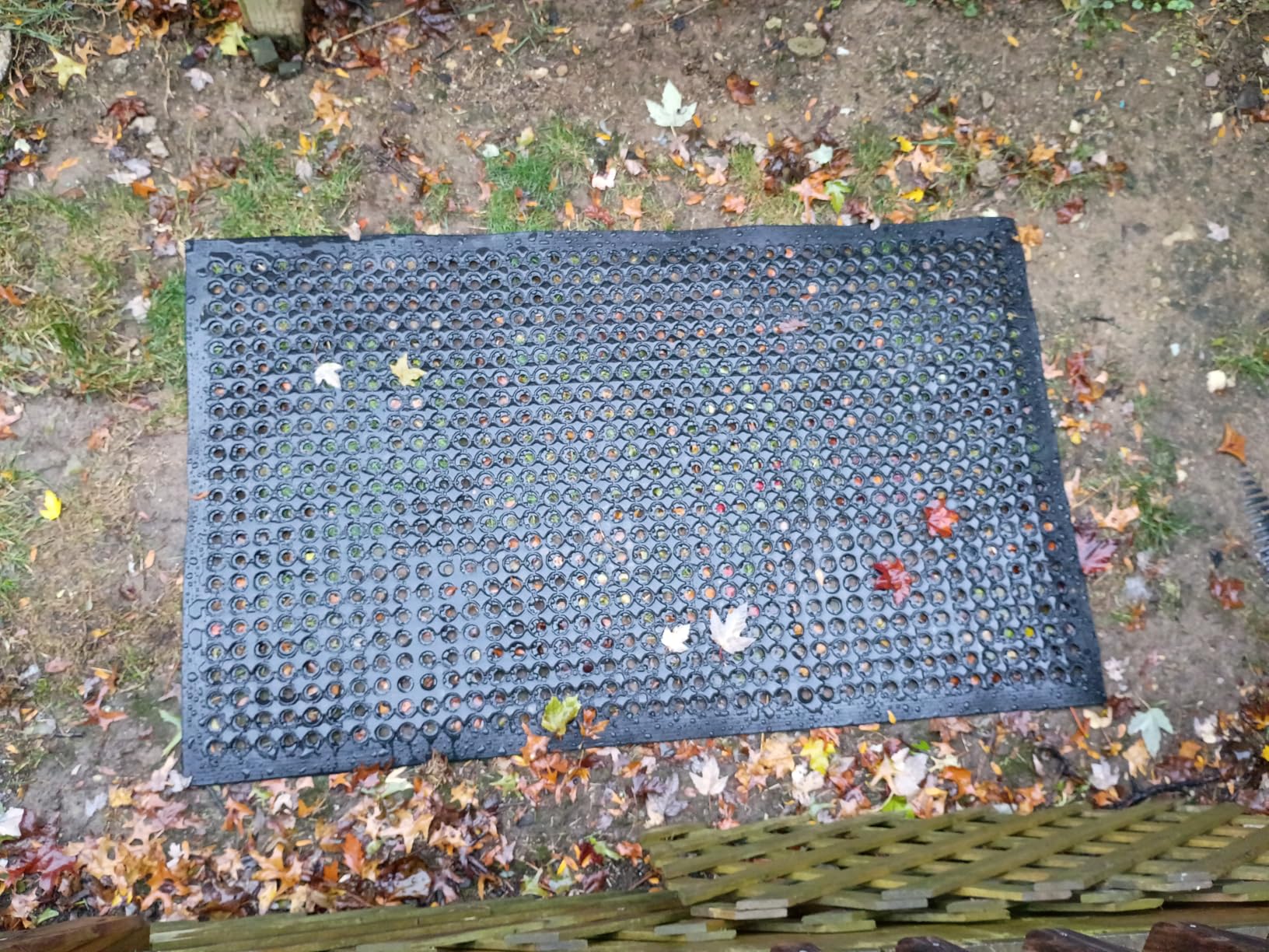 Uniboho 60 x 35 Outdoor Rubber Floor Mat, Anti-Slip Heavy Duty Drainage Mat customer photo 1