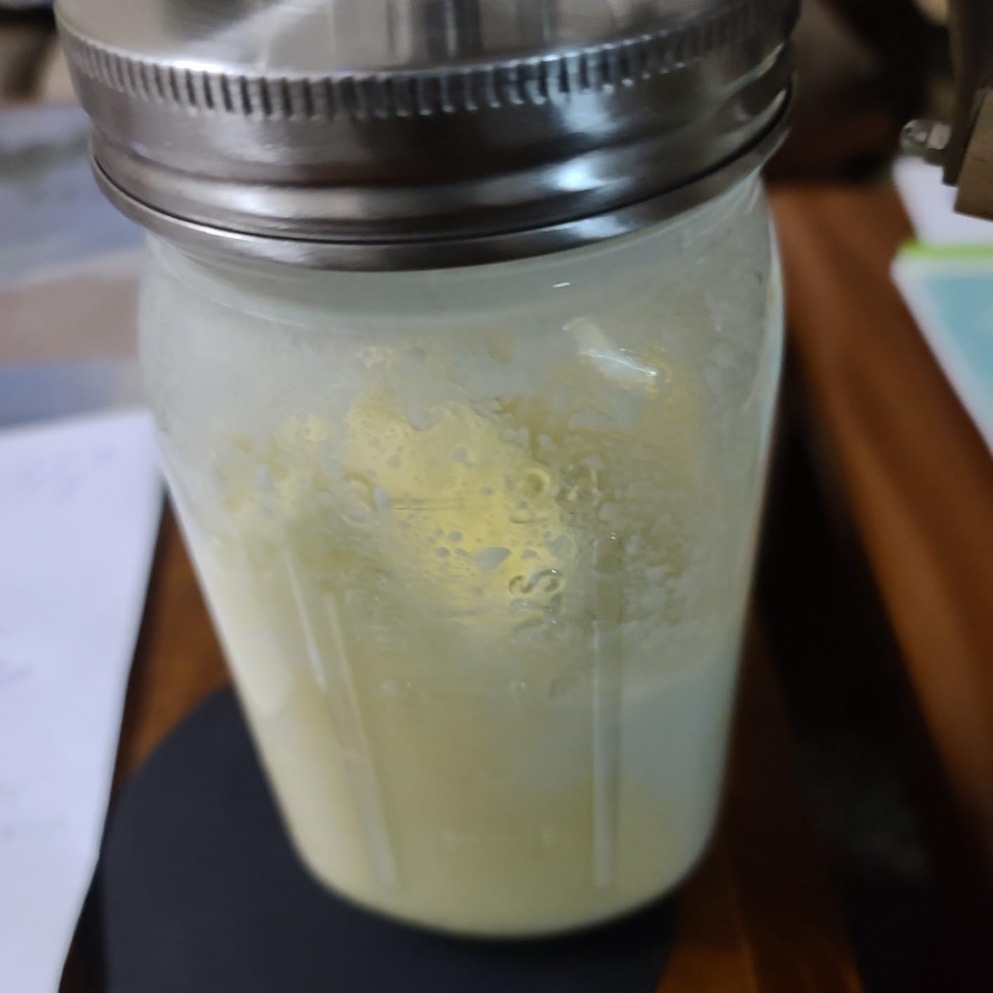 Premium Butter Churner - Makes Fresh Homemade Butter in 10 Minutes | 32oz Glass Jar with Stainless Steel Paddle | Hand Crank Butter Maker customer photo 2