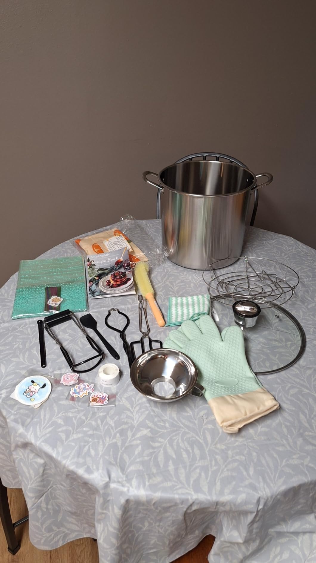 Canning Pot-Canning supplies starter kit, Canning Tool Kits Set for Beginners, Stainless Steel Water Bath Canner Kit with rack for canning customer photo 2