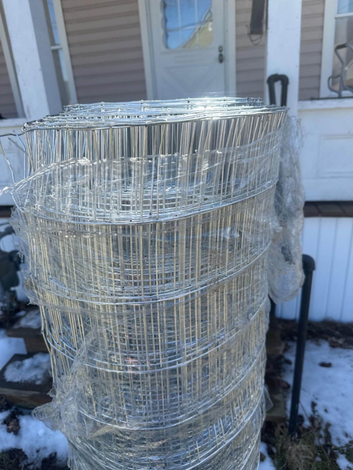 Fencer Wire 12.5 Gauge Galvanized Welded Wire 2 Inch by 4 Inch Mesh customer photo 2