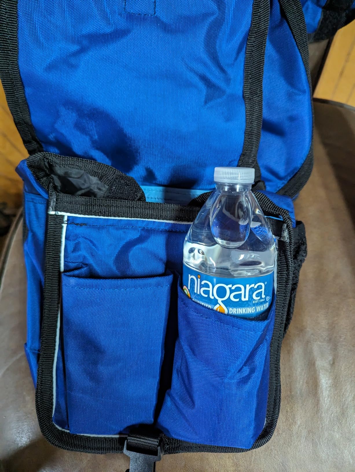 Majestic Ally Horn Bag, Nylon Insulated Padded Reflective Pockets, Two Water Bottle, Camera/Cell Phone Pocket (Brown) customer photo 1