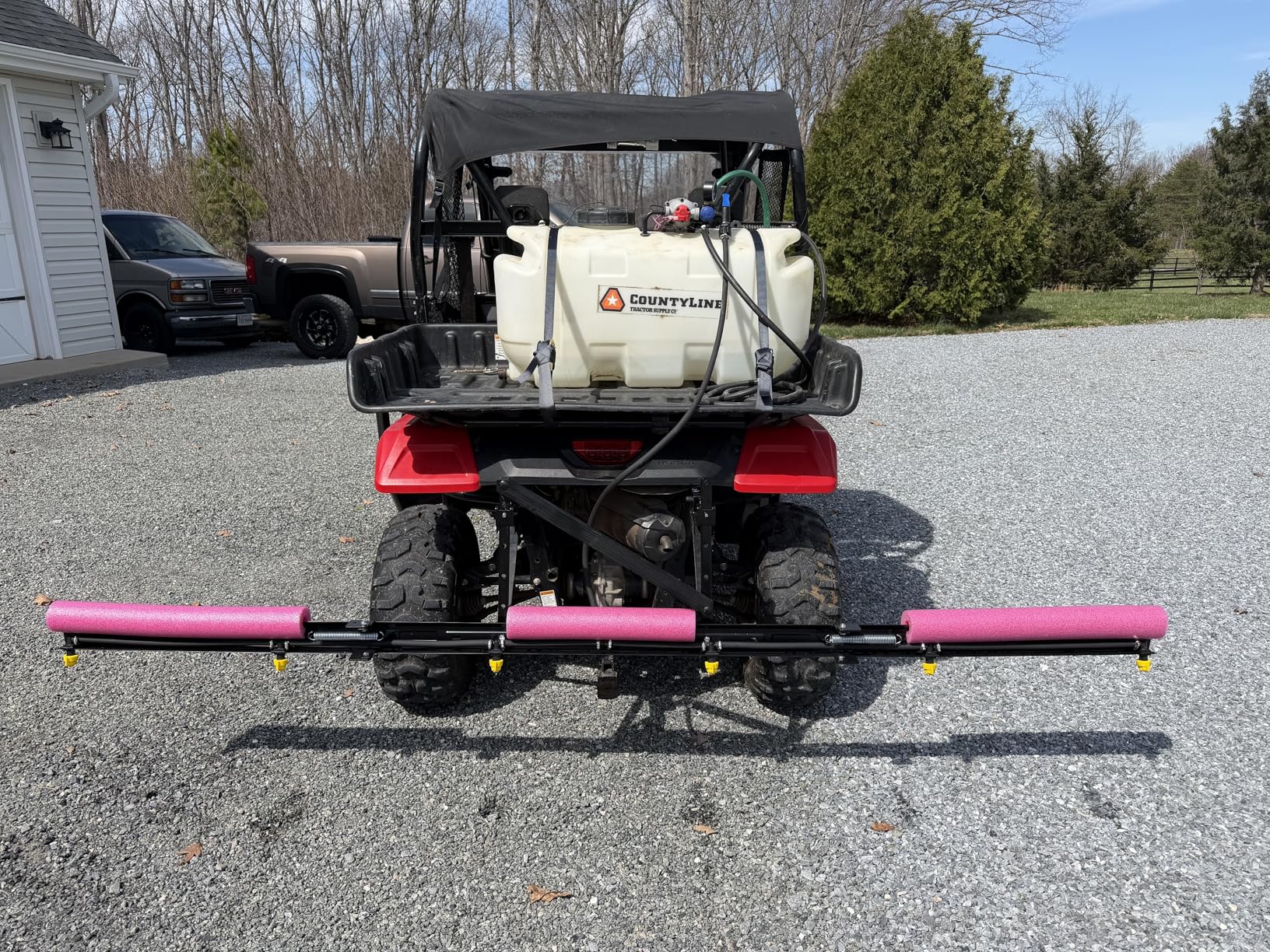 Master Mfg 6-Nozzle Folding Broadcast Sprayer Boom & ATV Mount Kit - 10ft Swath customer photo 2