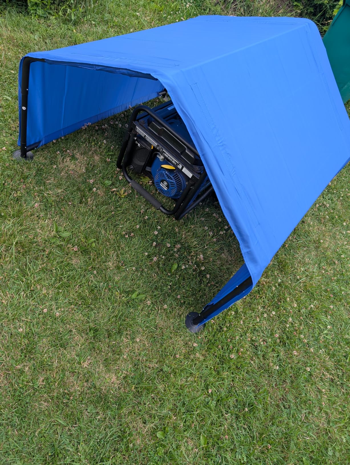 Outdoor Pet Shade Dog Shade Shelter, Versatile Pet Canopy Tent Pet Awning for Dogs, Cats, Small Animals and Livestock, 4'x4'x3' Waterproof, Sun Protection, Grey customer photo 2