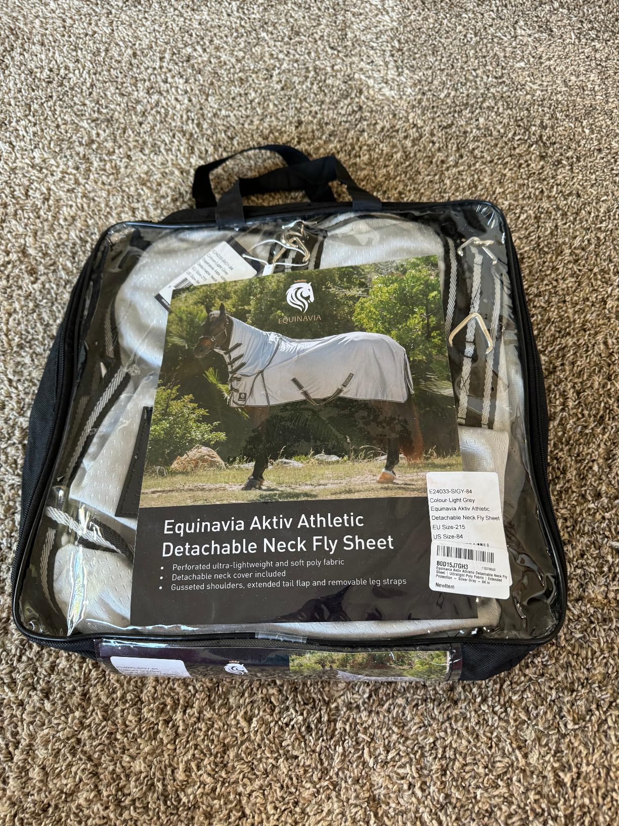 Equinavia Aktiv Athletic Detachable Horse Fly Sheet with Neck, Horse & Pony | Turnout Horse Fly Sheets, Breathable Horse Sheet, Lightweight Equine Fly Sheet for Horses, Summer UV and Insects Protection customer photo 2