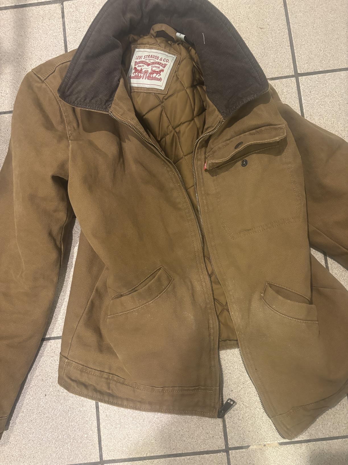 Levi's Men's Workwear Cotton Canvas Corduroy Collar Depot Jacket customer photo 1