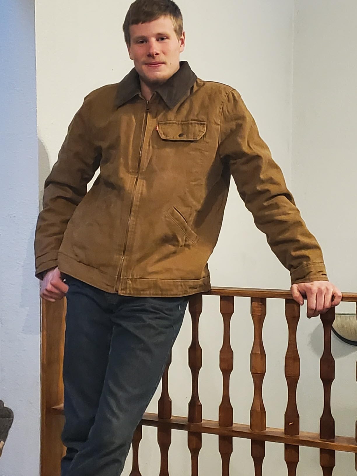 Levi's Men's Workwear Cotton Canvas Corduroy Collar Depot Jacket customer photo 2
