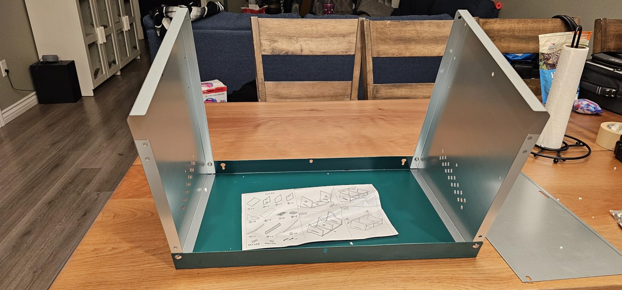 Chicken Nesting Box, 3 Holes Nesting Boxes, Heavy Duty Metal Laying Boxes, Roll Away Nesting Box Egg Collection Tray, with Roosting Pole for Chicken Coop(Green) customer photo 1