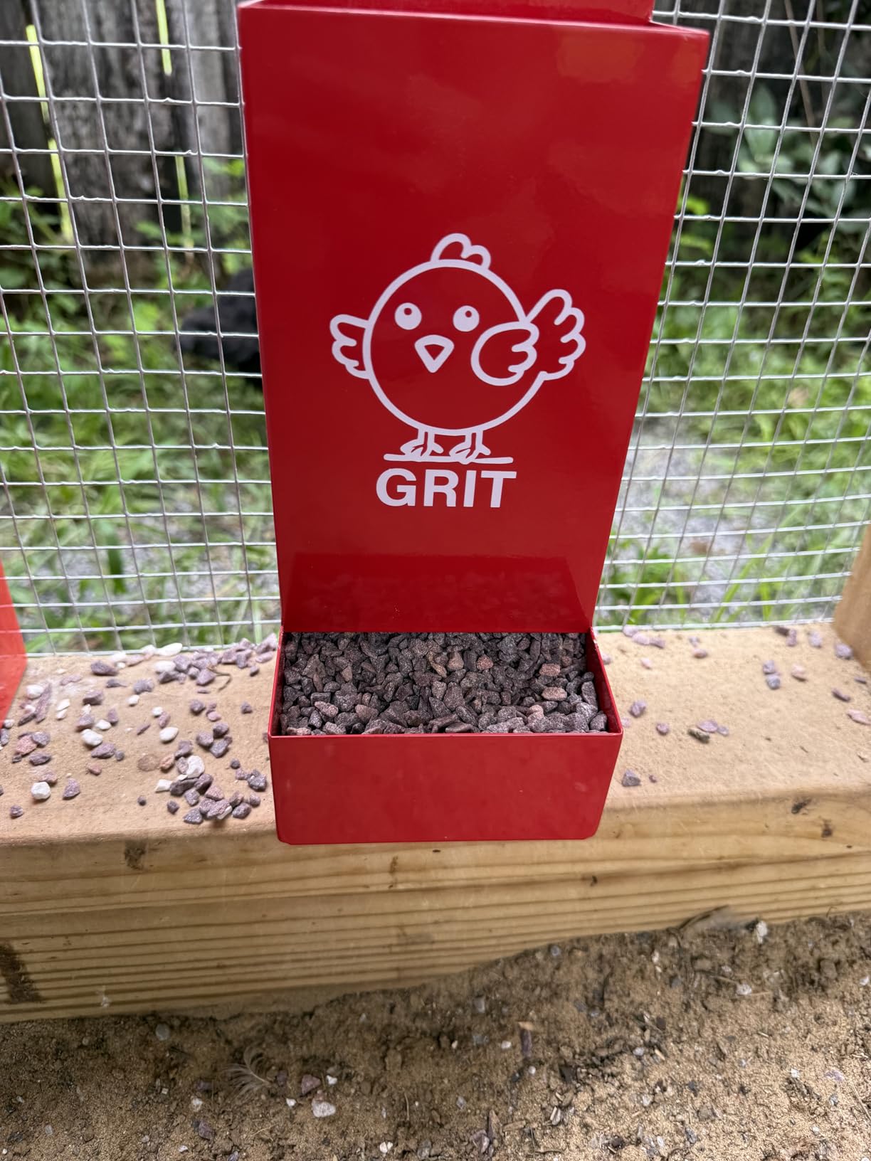 Chicken Feeder Galvanized 25Lbs Capacity Weatherproof Treadle Chicken Feeder Rodent Proof customer photo 2