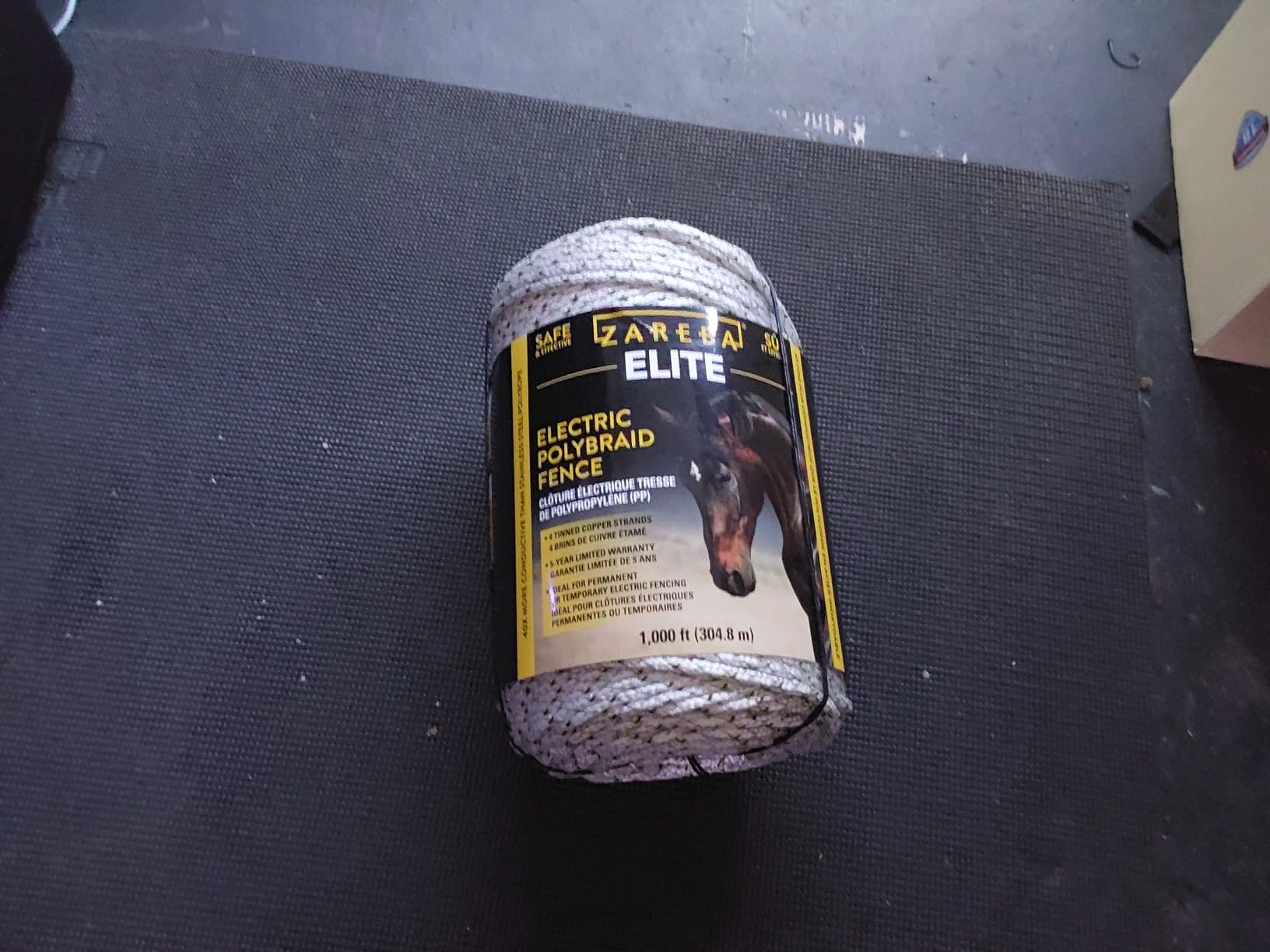 Zareba Elite Electric Polybraid Horse Fence, 1000 ft Roll | 600lb Break Strength, 4 Copper Strands, UV-Resistant Electric Fencing Wire for Horse Electric Fence Training, EL1000C4-Z customer photo 1