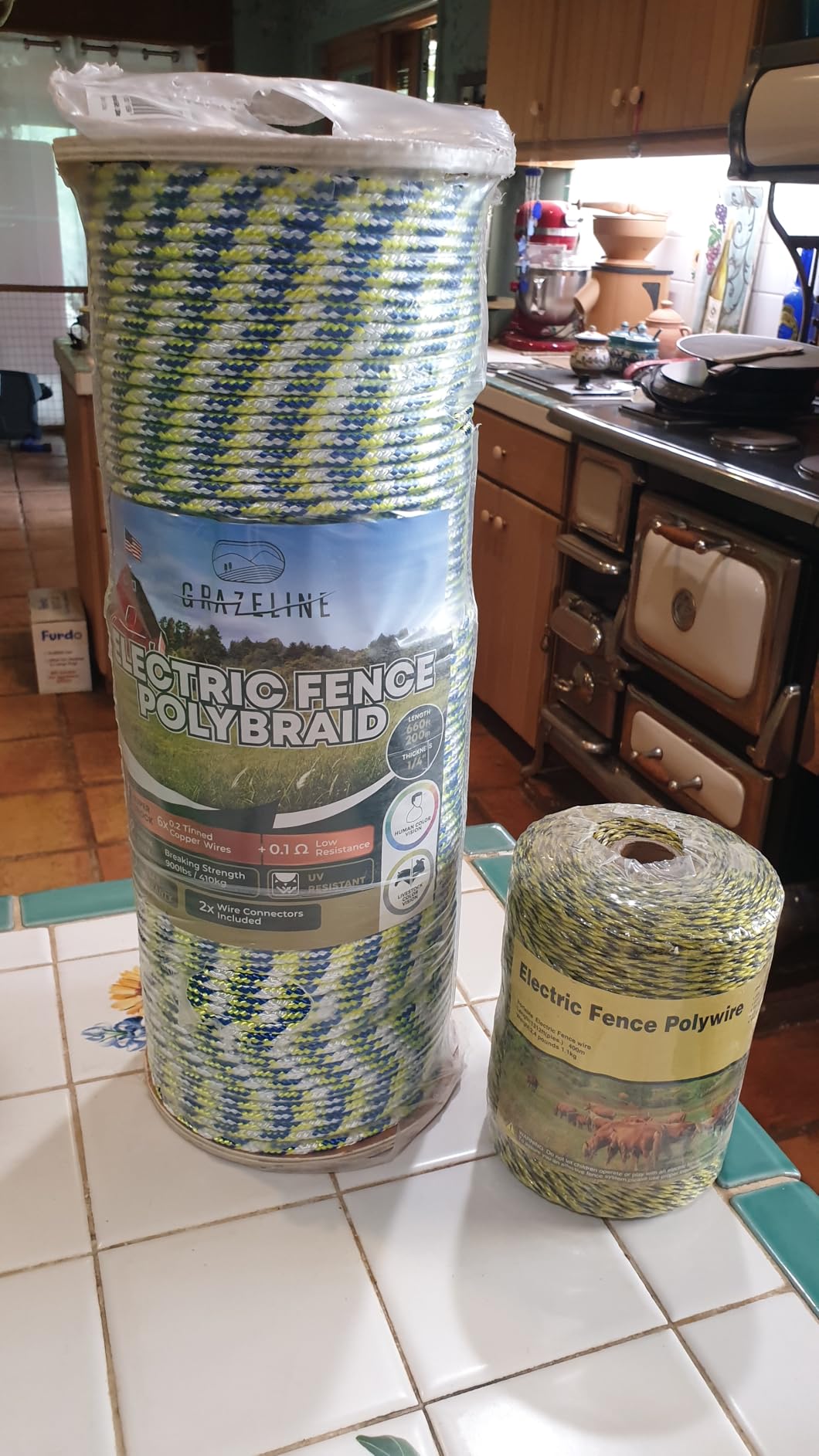 Electric Fence Polybraid 1/4