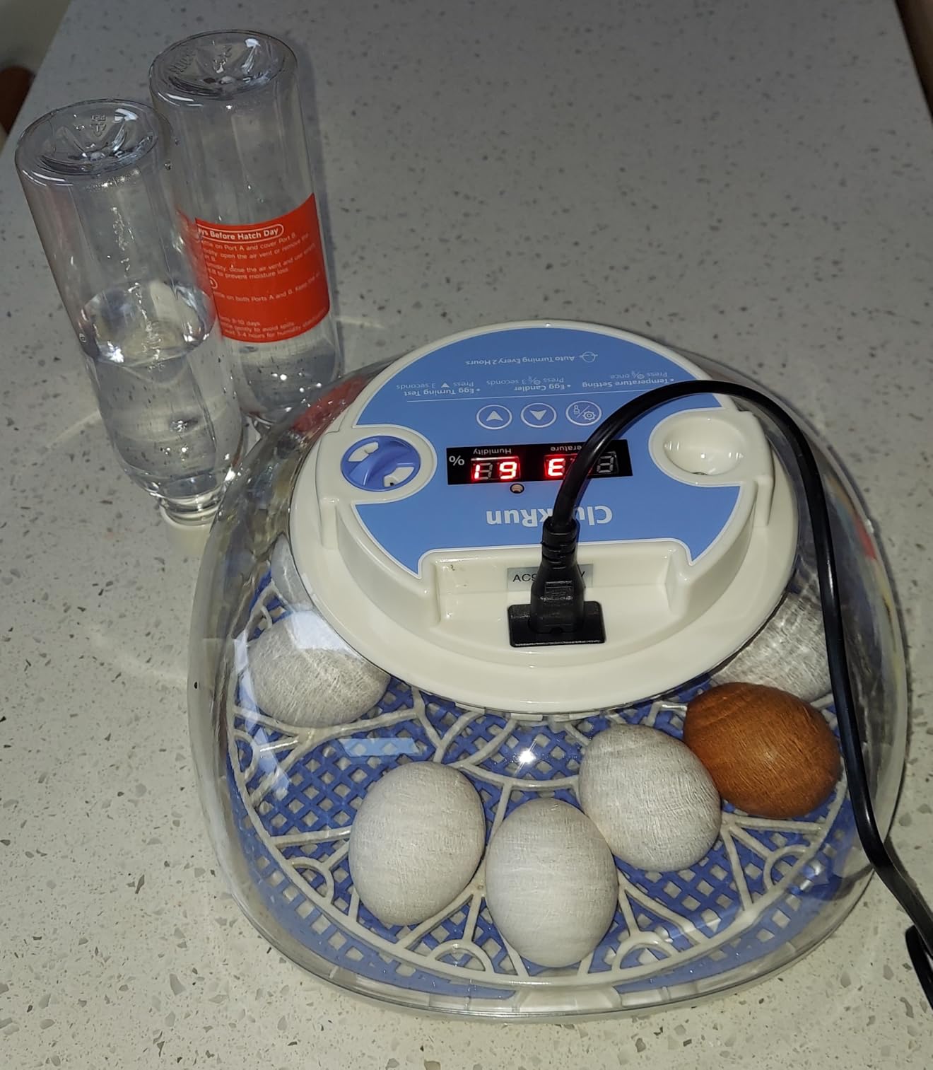 Egg Incubators for Hatching Eggs, Temperature and Humidity Control, Automatic Egg Turning, Egg Candler, Automatic Water Refill, for Chicken, Quail & Duck Eggs, Perfect for Home, Farm, Classroom customer photo 2