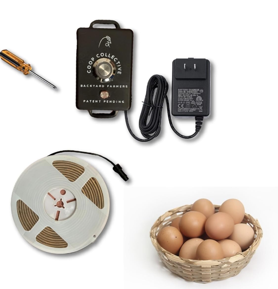 Automatic Chicken Coop Lighting System by Coop Collective | No Programming Needed | Full Spectrum UVA & UVB | Fireproof, Weatherproof | 5M LED Strip Covers 250 Sq. Ft. | UL Rated | 3-Year Warranty customer photo 2