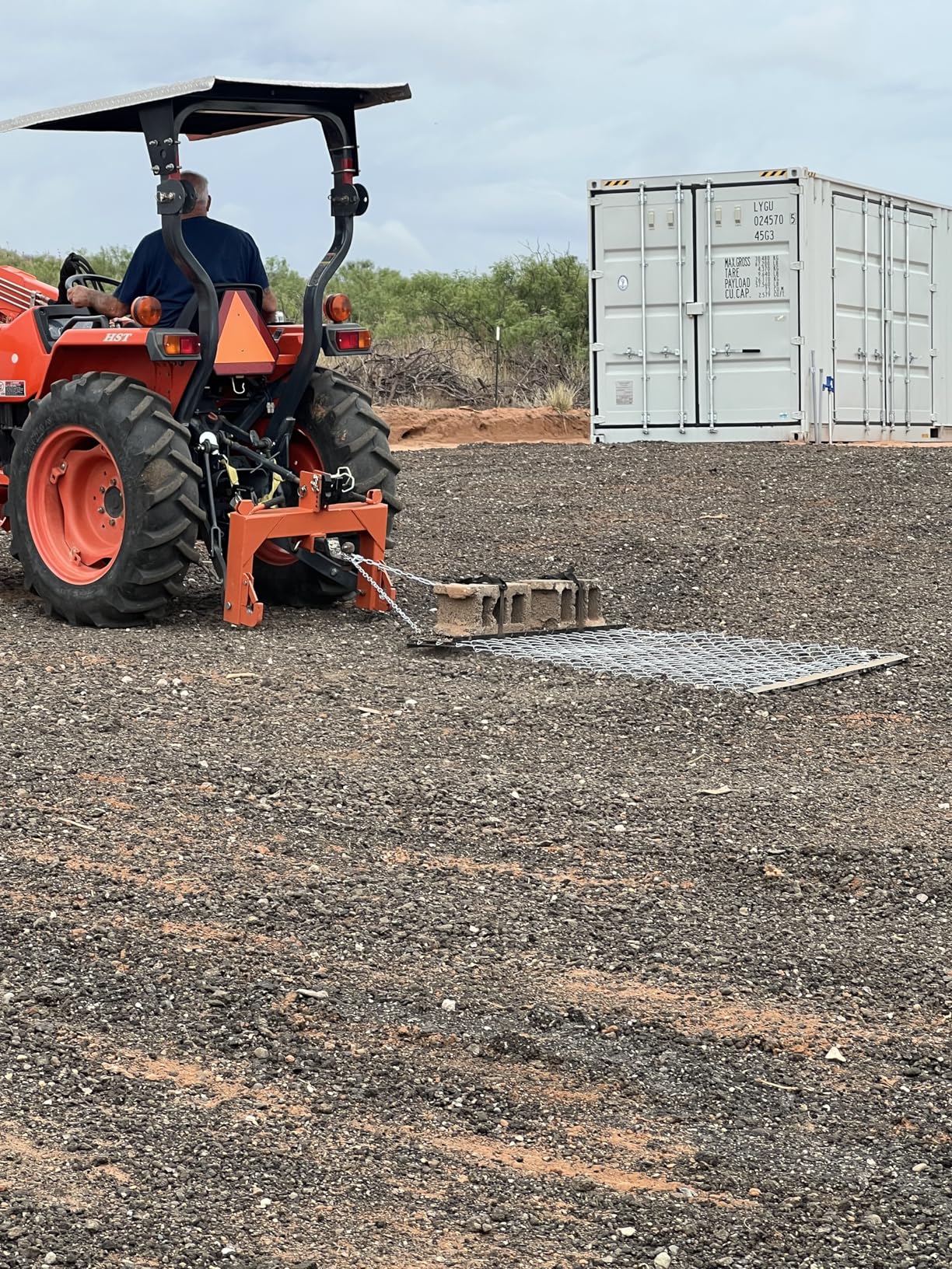 4'x5' Pre-Assembled Drag Harrow for ATV/UTV - Heavy Duty Rust-Resistant Mesh Harrow for Gravel Driveway, Lawn, Field & Soil Leveling - Steel Tow Behind Ground Leveler (Patent Pending) customer photo 2