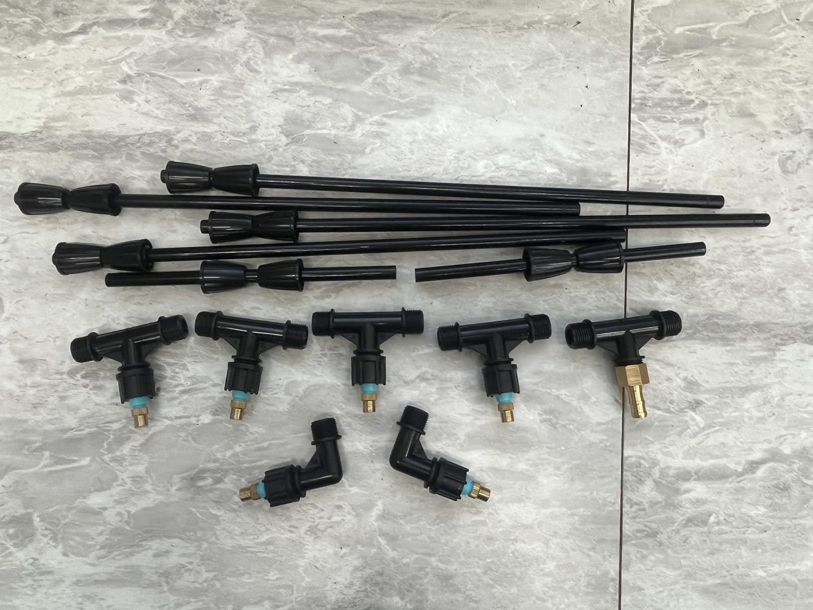6-Nozzle Poly Boom Wand with 3/8-Inch Brass Fitting, 7.5 Ft. ATV Sprayer Boom, Wide-Coverage Agricultural & Lawn Spray Attachment for Tractors/UTVs (Fiberglass Wand) customer photo 1