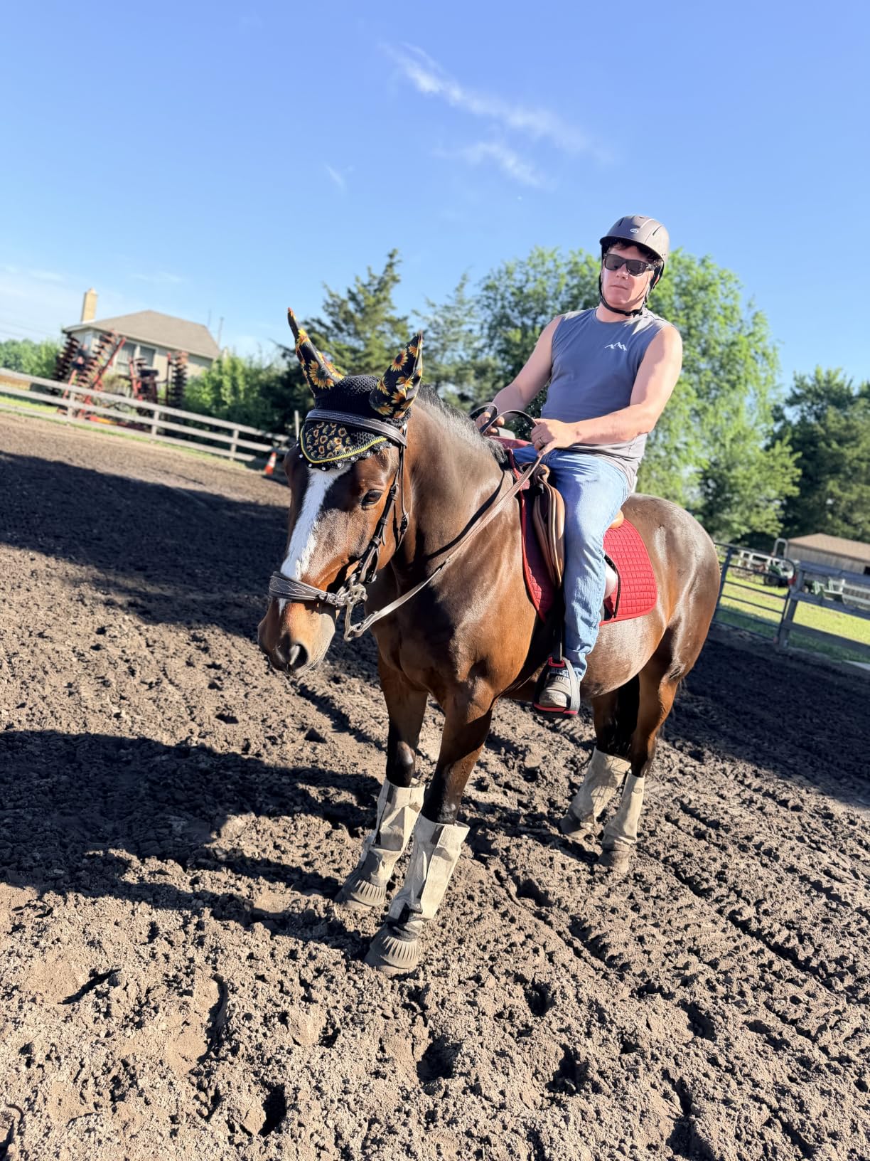 Exion Nova Hackamore Bridle - Anatomical Bitless Horse Bridle with Rubber Reins - Padded Anti-Pressure Crownpiece - Vegetable-Tanned Leather Bitless Bridle for Jumping & Training customer photo 1