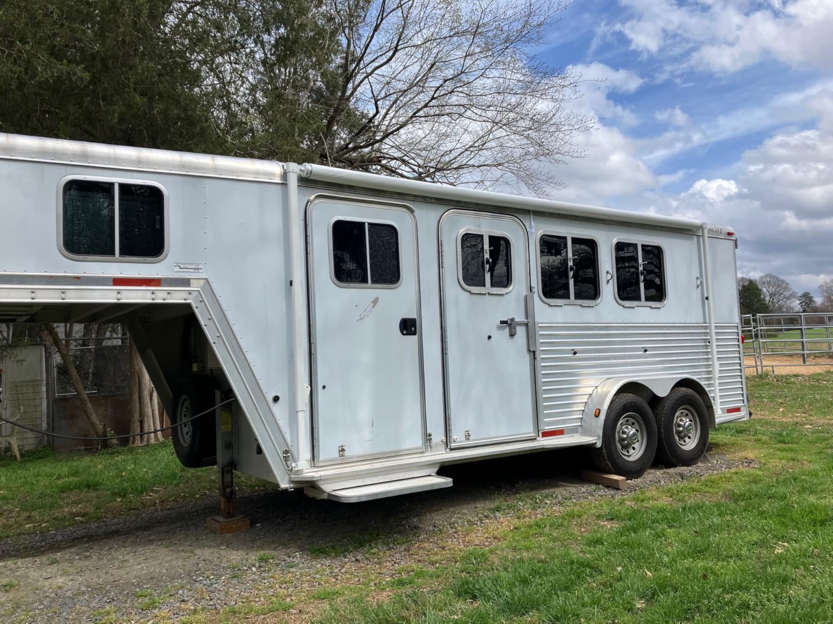 Suncode RV Awning for RV, Camper & Travel Trailers - Manual RV Awning Complete Kit, Manual Camper Awning, RV Roll Out Awning - 16x8Ft - White Frame & Silver Fade customer photo 2