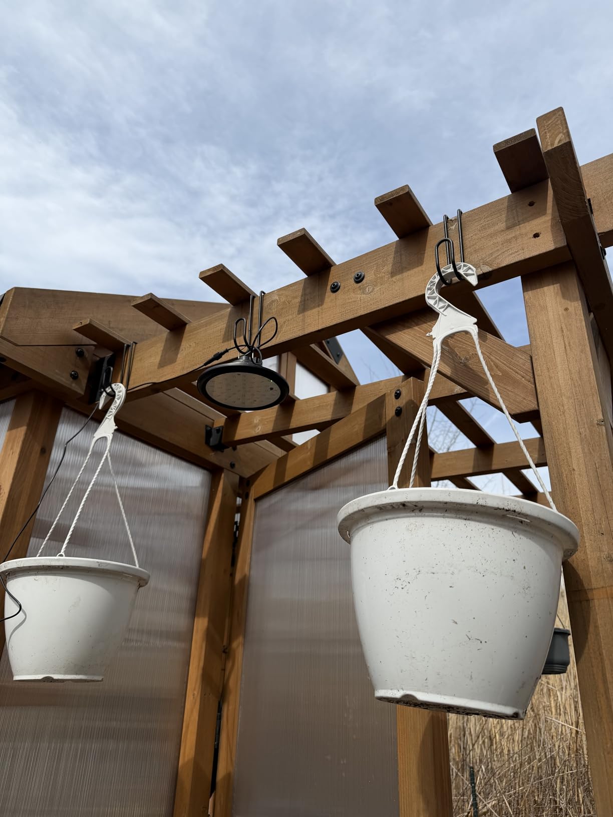 Solar Chicken Coop Light with Timer | Three-Color Dimmable LED, IP66 Waterproof Hanging Ceiling Pendant Light Suitable for Poultry Farms, Coops, Patio, Camping, Garage etc customer photo 1