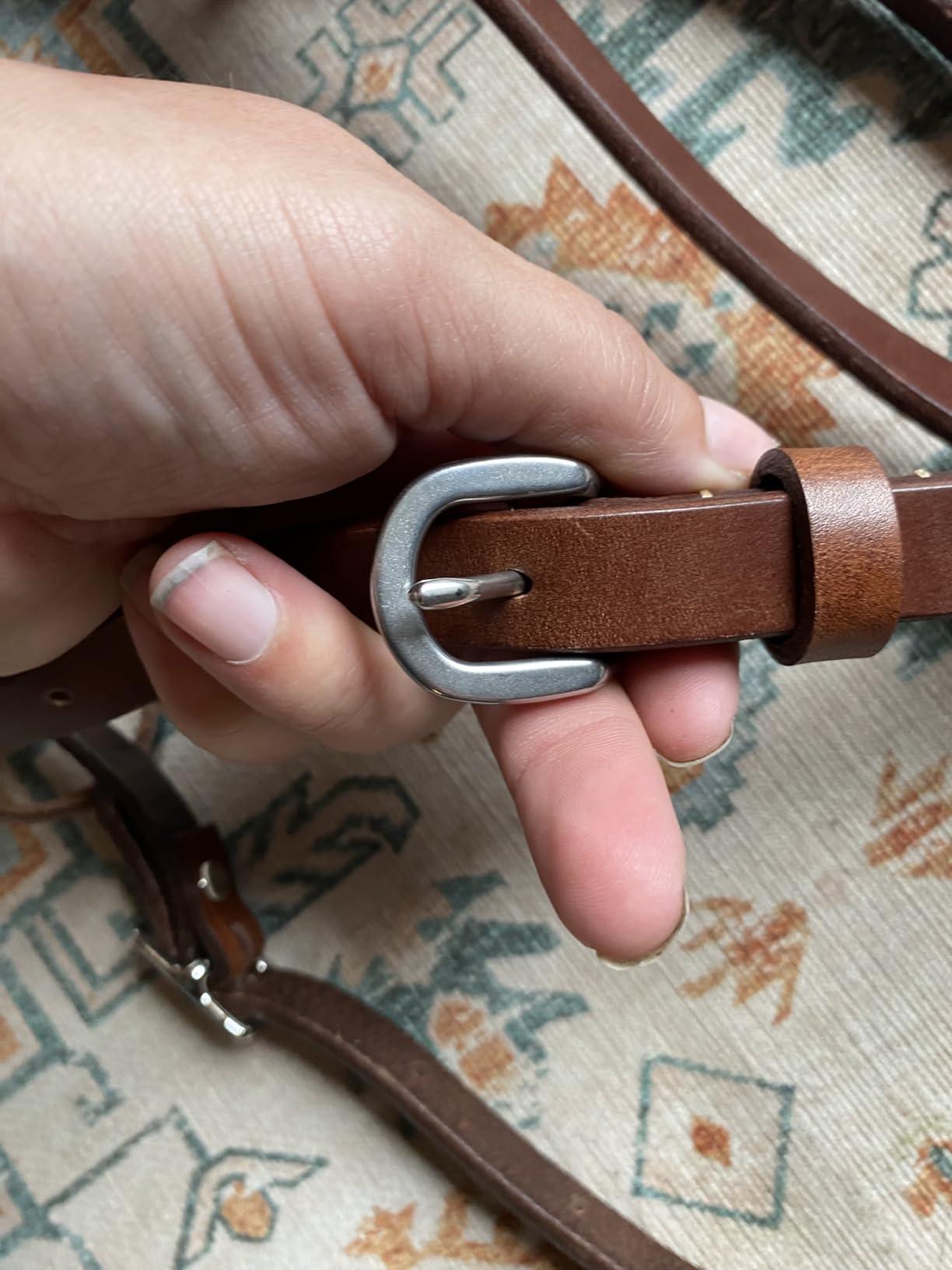 Jeereal Western Horse Browband Bridle Headstall - Premium Heavyweight Oil-Tanned Full-Grain Leather Handcrafted for Ranch Work, Trail Riding & Training customer photo 2