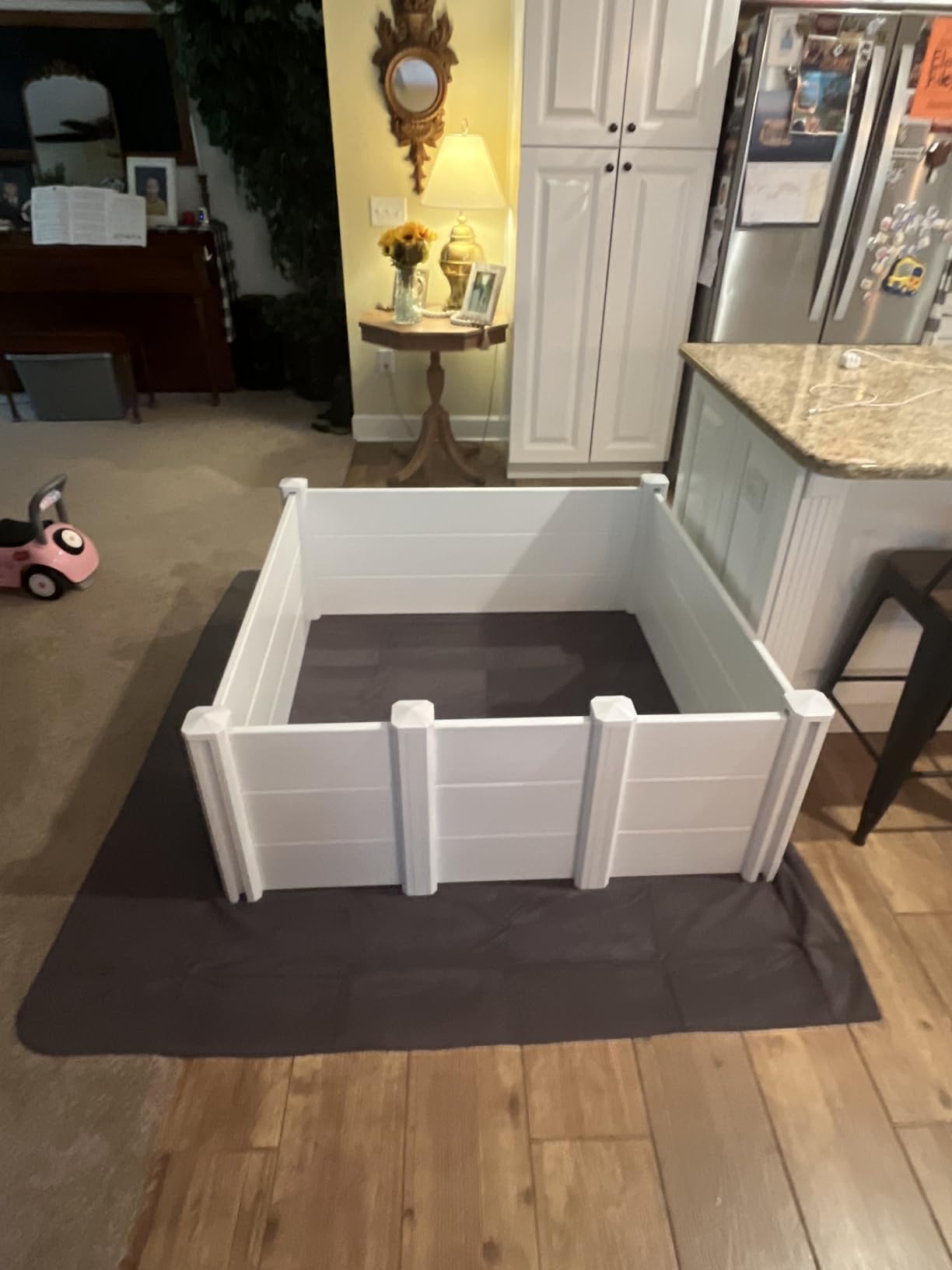 LotFun Large Outdoor Dog Kennel, 10 x 10 FT Heavy Duty Dog Enclosure with Rotated Dog Bowls, UV-Resistant Canopy Cover, Double Lock Security customer photo 2