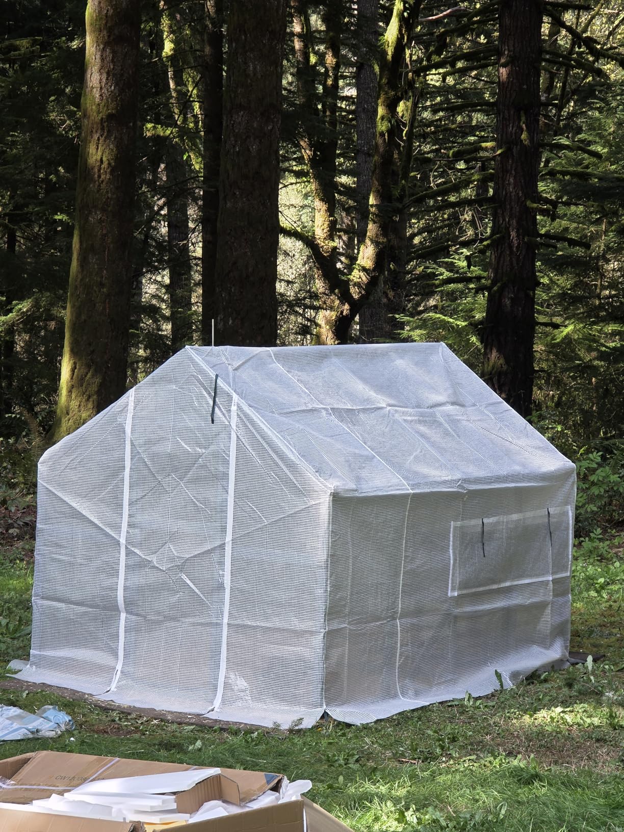 COZIWOW Chicken Coop with Full Waterproof Cover, 9' Extra Large Wooden Chicken House for 10-15 Chickens, 4 Nesting Boxes, Roosting Bars, Outdoor Walk-in Poultry Run customer photo 2