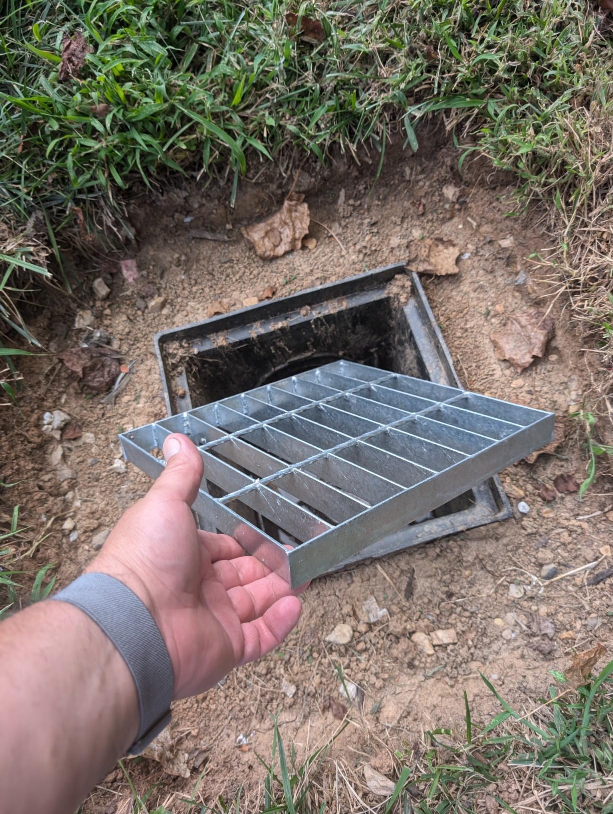 Galvanized Steel Drain Grate, Driveway Channel Cover 40x12 in | B-Class Heavy-Duty Trench Drainage Grate customer photo 2