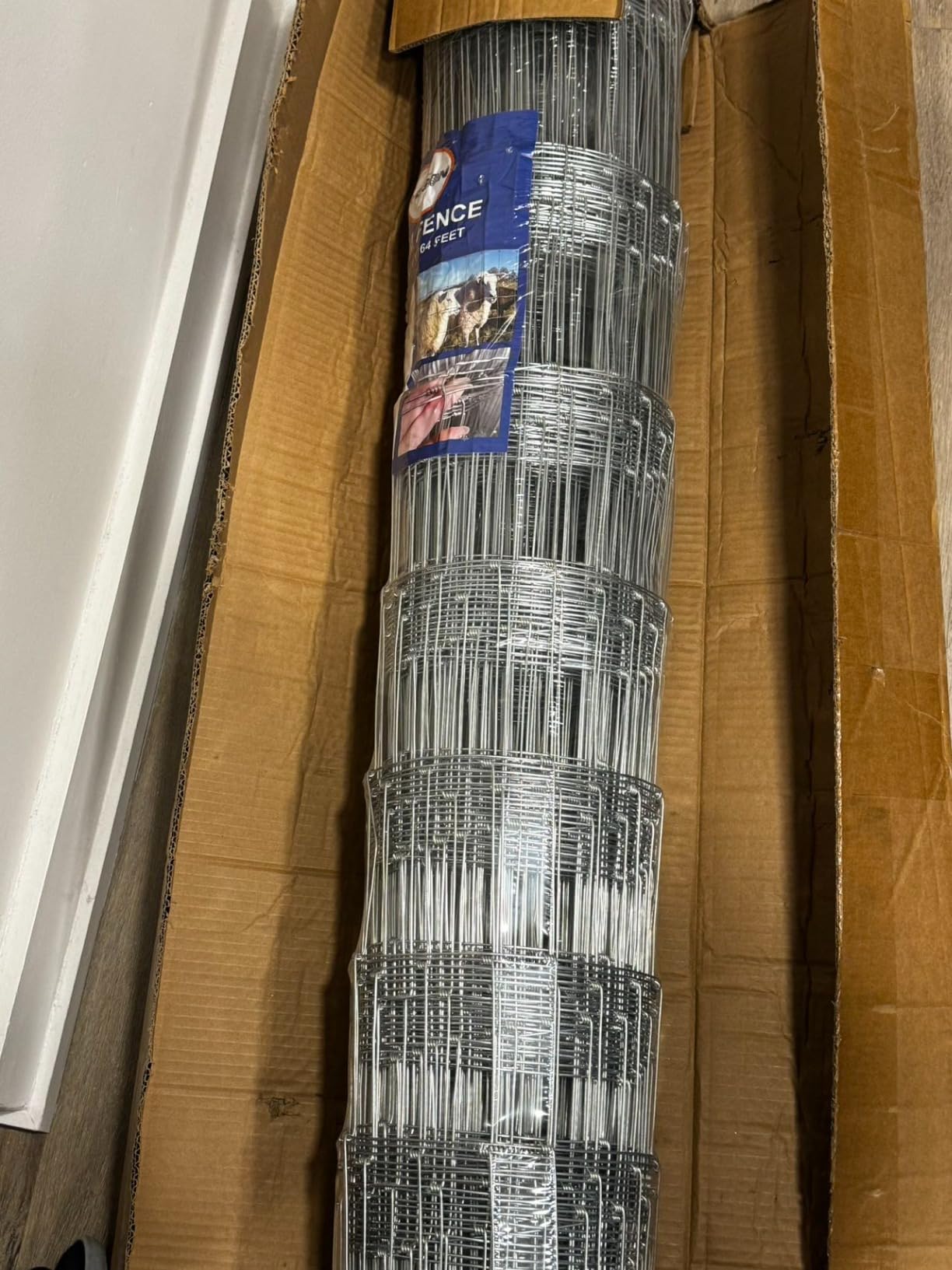 Cattle Fence 5ft x 164ft Heavy Zinc Coating Farm Fence,Galvanized Field Wire Fencing Deer Fence,Goat Fence,Hog Wire Fencing for Yard Livestock & Animals Protection customer photo 2