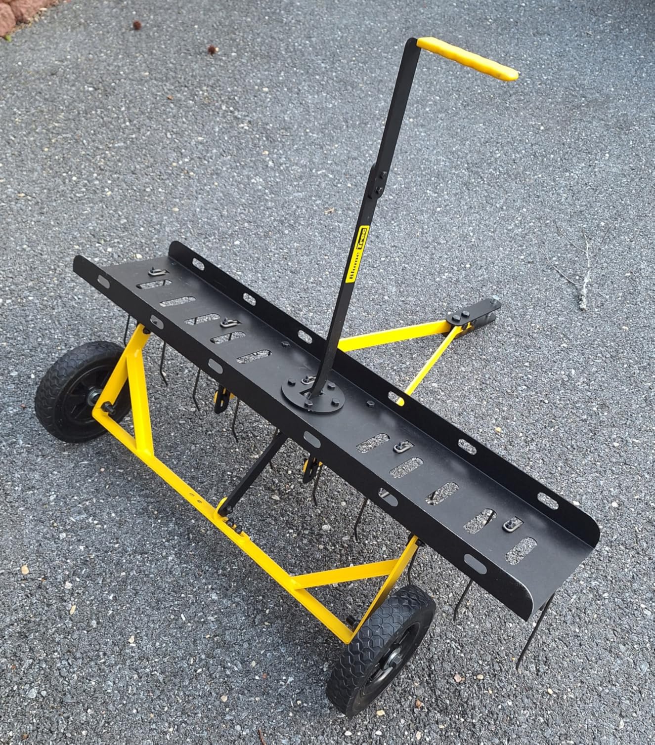 Tow Behind Dethatcher, Pull Behind Lawn Dethatcher with Spring Steel Tines, Grass Dethatcher, Removes Thatch, Riding Lawn Tractor for Large Lawns, Yard and Garden Care, 48 Inch customer photo 2
