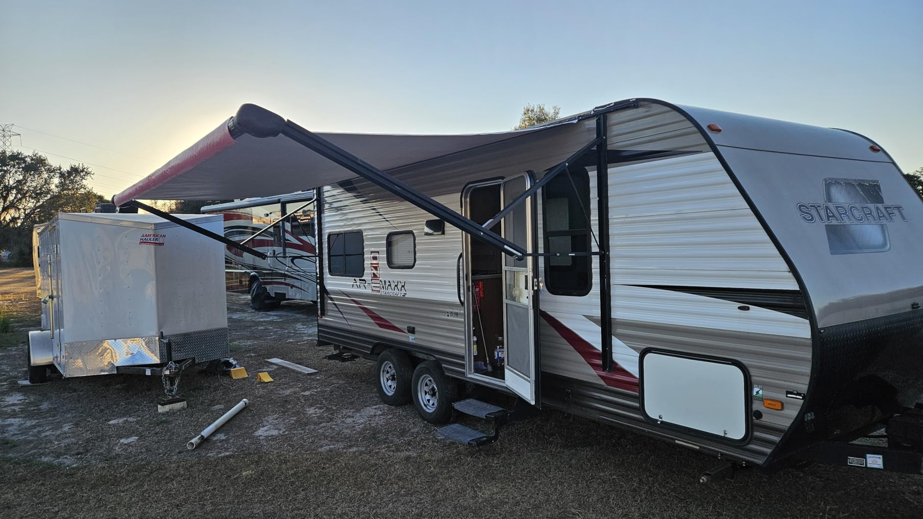 Kohree Motorized RV Awning Complete Kit, 16Ft, White Frame | Easy to Install, Durable, Waterproof, Electric Camper Awning Kit For RV, Trails, 5th Wheel, Motorhome, Camper or Home customer photo 2