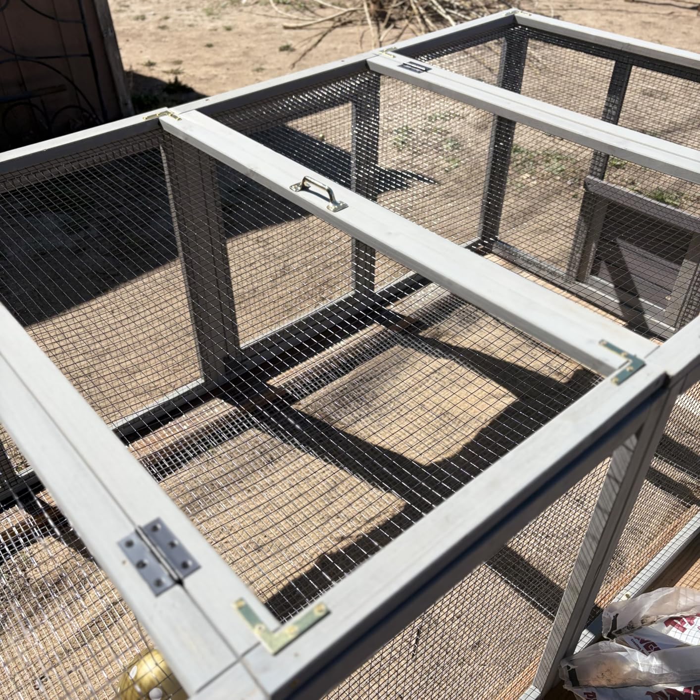 Aivituvin Extra Large Chicken Coop, Outdoor Rabbit Hutch Chicken Coop, Nesting Box, Leakproof Pull-on Tray and Ramps, Wooden Hen House for 6-10 Hens (Grey, AIR49) customer photo 1